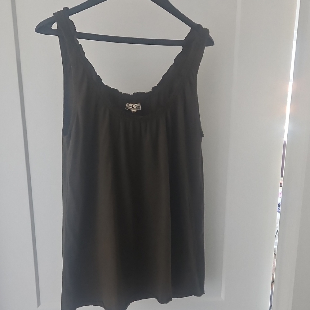 Lucky Brand Cute Tank In Olive Green.  XL